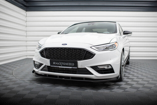 Front Stoßstange Flaps passend für Ford Mondeo Sport Mk5 FL / Fusion Sport Mk2 FL schwarz Hochglanz