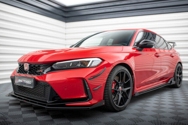 Front Stoßstange Flaps passend für Honda Civic Type-R Mk 11 schwarz Hochglanz