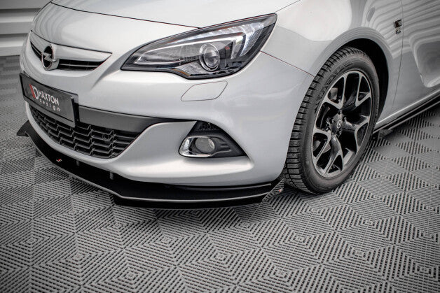 Front Stoßstange Flaps passend für Opel Astra GTC OPC-Line J schwarz Hochglanz