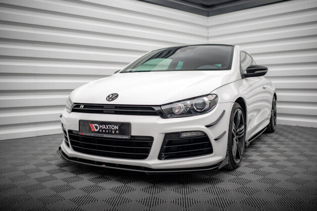 Front Stoßstange Flaps passend für VW Scirocco R Mk3 schwarz Hochglanz