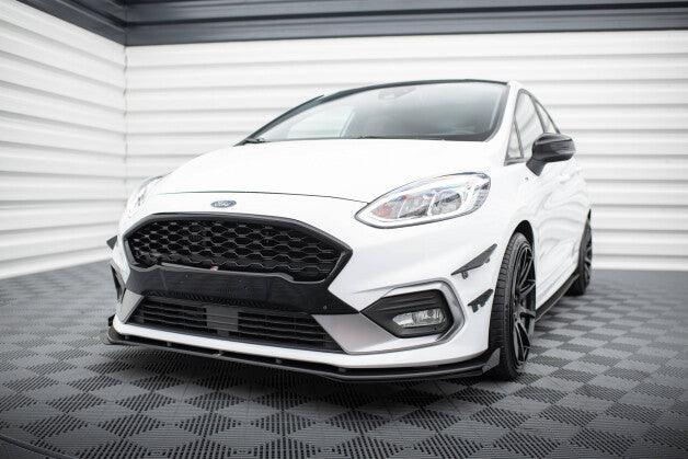 Front Stoßstangen Flaps passend für Ford Fiesta Mk8 ST / ST-Line schwarz Hochglanz