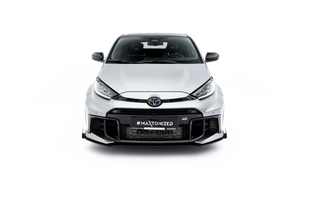 Frontlippe + Flaps passend für Toyota GR Yaris Mk4 Facelift schwarz Hochglanz (4255647866199)