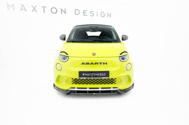 Frontlippe passend für ABARTH 500e schwarz Hochglanz