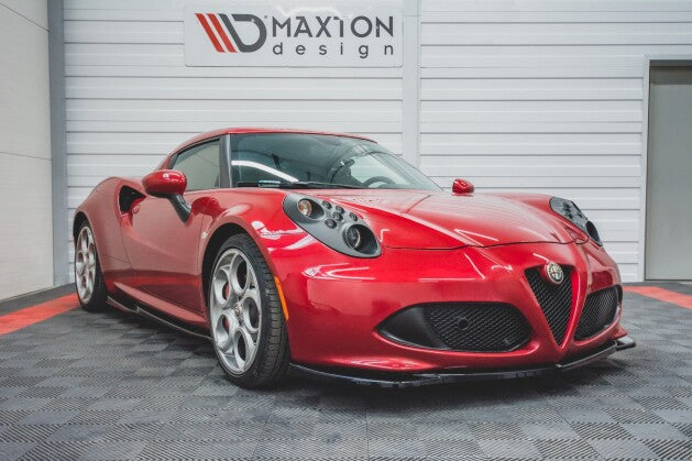 Frontlippe passend für Alfa Romeo 4C schwarz Hochglanz