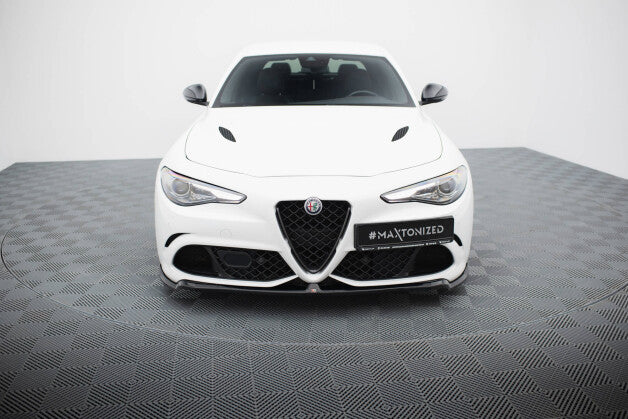 Frontlippe passend für Alfa Romeo Giulia Quadrifoglio schwarz Hochglanz
