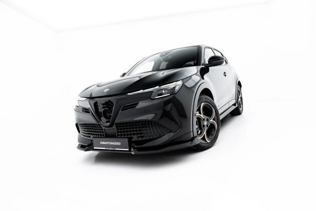 Frontlippe passend für Alfa Romeo Junior Mk1 schwarz Hochglanz