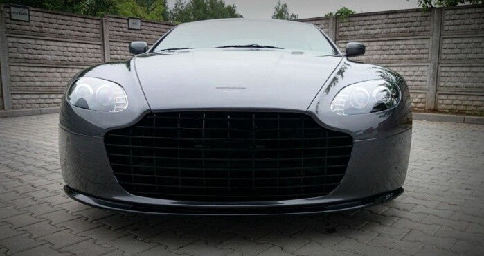 Frontlippe passend für Aston Martin V8 VANTAGE schwarz Hochglanz