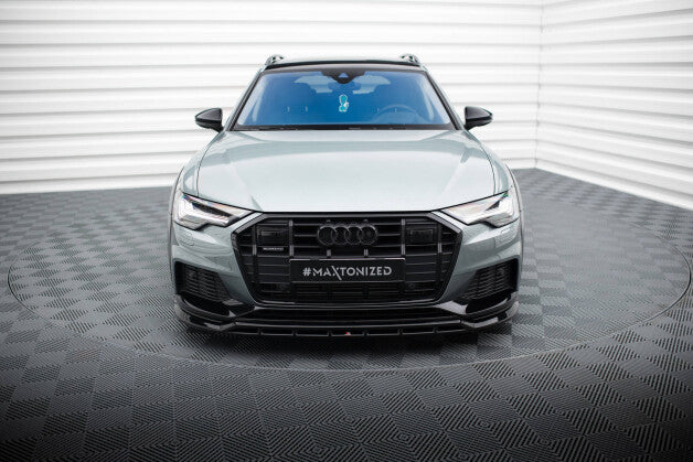 Frontlippe passend für Audi A6 Allroad C8 schwarz Hochglanz