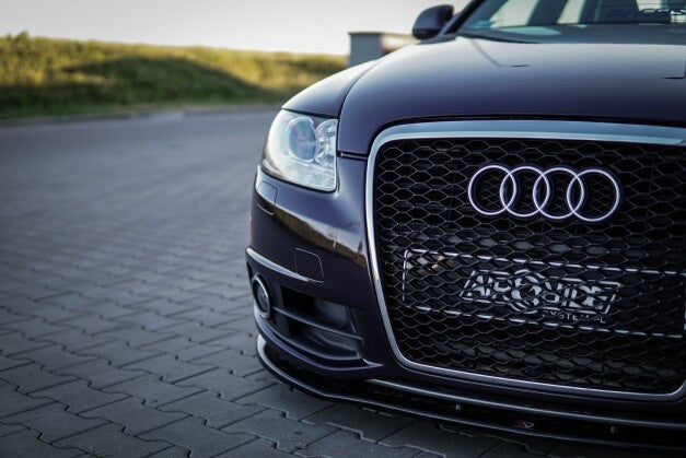 Frontlippe passend für Audi A6 S-Line C6 FL schwarz Hochglanz