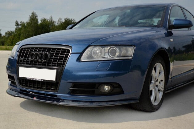 Frontlippe passend für Audi A6 S-Line C6 schwarz Hochglanz