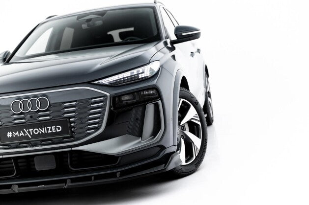 Frontlippe passend für Audi Q6 e-tron Standard / S-Line / SQ6 e-tron SUV / Sportback Mk1 schwarz Hochglanz