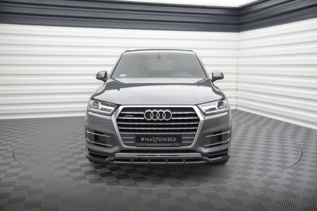 Frontlippe passend für Audi Q7 Mk2 schwarz Hochglanz