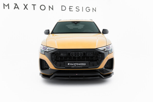 Frontlippe passend für Audi Q8 Mk1 FL schwarz Hochglanz