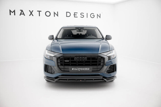 Frontlippe passend für Audi Q8 Mk1 schwarz Hochglanz