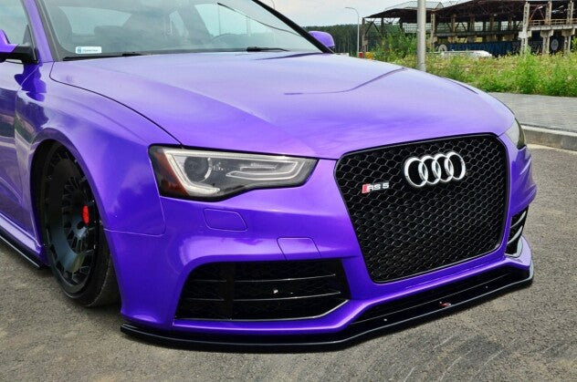 Frontlippe passend für Audi RS5 8T / 8T FL schwarz Hochglanz