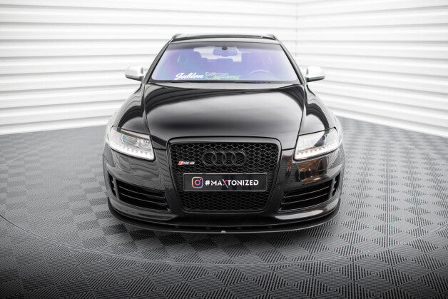 Frontlippe passend für Audi RS6 Avant C6 schwarz matt