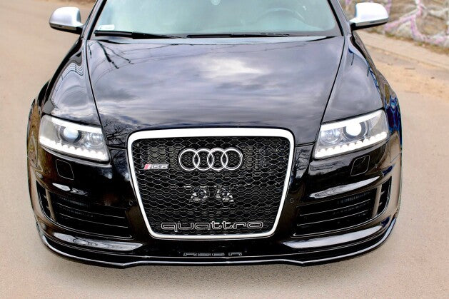 Frontlippe passend für Audi RS6 C6 schwarz Hochglanz