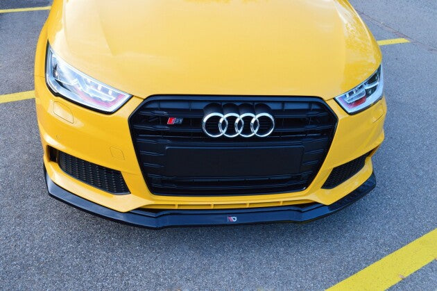 Frontlippe passend für Audi S1 8X schwarz Hochglanz
