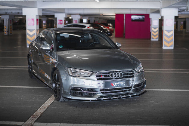 Frontlippe passend für Audi S3 / A3 S-Line Limousine 8V roter Kern