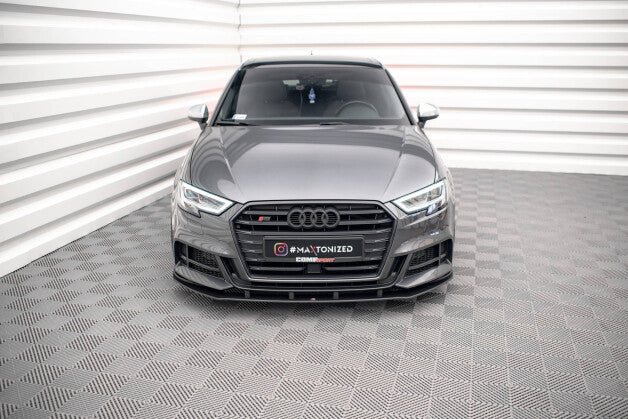 Frontlippe passend für Audi S3 Sportback 8V FL roter Kern