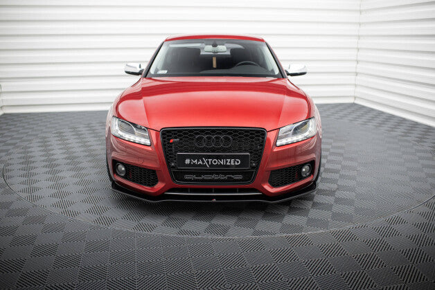 Frontlippe passend für Audi S5 / A5 S-Line 8T schwarz Hochglanz