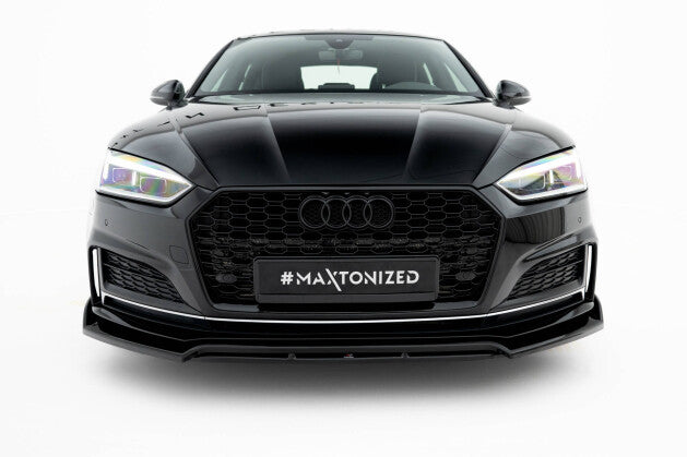 Frontlippe passend für Audi S5 / A5 S-Line Coupe / Sportback F5 schwarz Hochglanz