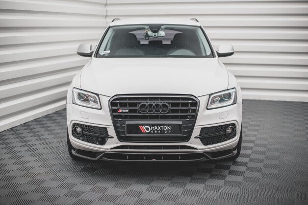 Frontlippe passend für Audi SQ5 / Q5 S-Line Mk1 (8R) schwarz Hochglanz