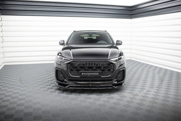 Frontlippe passend für Audi SQ8 / Q8 S-Line Mk1 FL schwarz Hochglanz