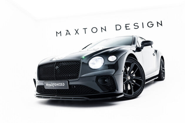 Frontlippe passend für Bentley Continental GT Coupe Mk3 schwarz Hochglanz