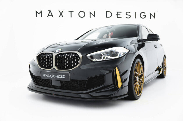 Frontlippe passend für BMW M135i M-Performance F40 schwarz Hochglanz