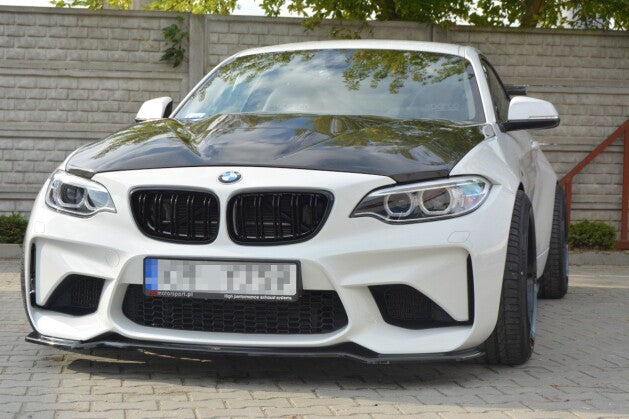 Frontlippe passend für BMW M2 (F87) Coupe schwarz Hochglanz