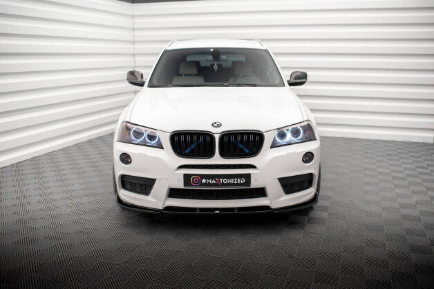 Frontlippe passend für BMW X3 M-Paket F25 schwarz Hochglanz