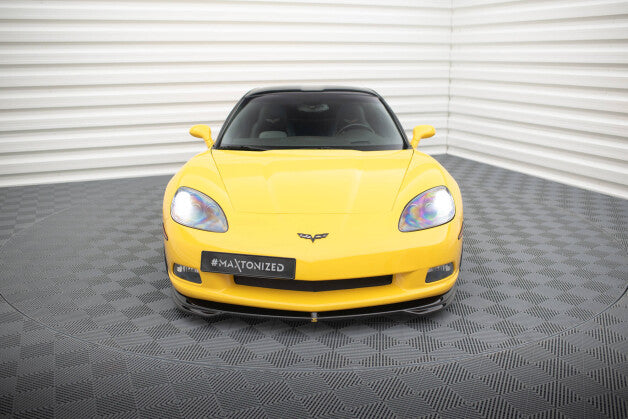 Frontlippe passend für Chevrolet Corvette C6 schwarz Hochglanz