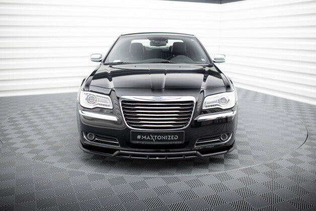 Frontlippe passend für Chrysler 300 Mk2 schwarz Hochglanz