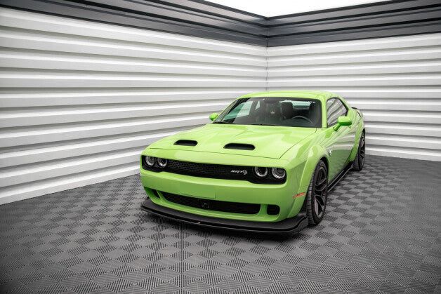Frontlippe passend für Dodge Challenger SRT Hellcat Widebody Mk3 schwarz Hochglanz