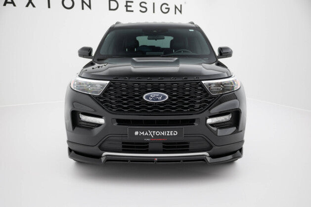 Frontlippe passend für Ford Explorer XLT Mk6 schwarz Hochglanz