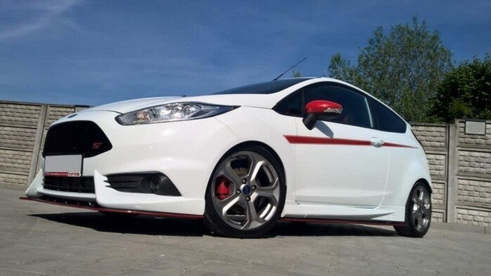 Frontlippe passend für Ford Fiesta ST Mk7 FL (für Maxton Design Stoßstange) schwarz Hochglanz