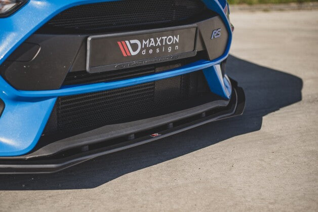 Frontlippe passend für Ford Focus RS Mk3 roter Kern + Hochglanz Flaps