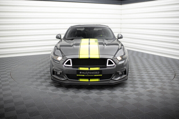 Frontlippe passend für Ford Mustang GT Mk6 roter Kern