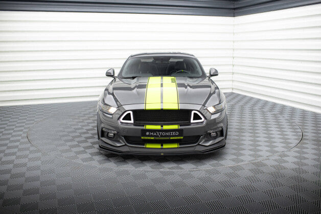 Frontlippe passend für Ford Mustang GT Mk6 schwarz Hochglanz