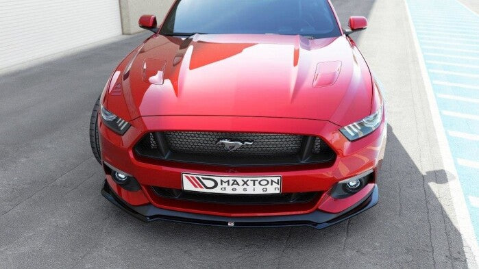 Frontlippe passend für Ford Mustang Mk6 schwarz Hochglanz