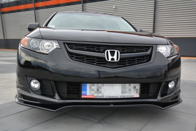 Frontlippe passend für Honda Accord MK.8 TYPE-S CU-Serie vor FL Limousine Carbon Look