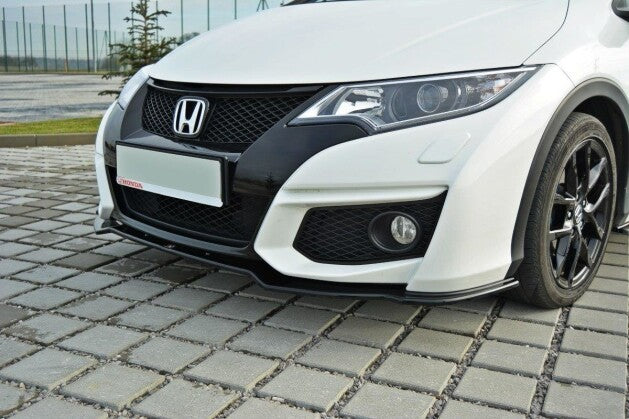 Frontlippe passend für Honda Civic Mk9 FL schwarz Hochglanz
