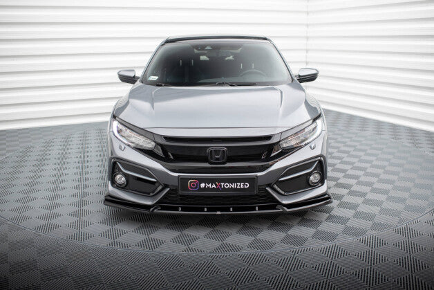 Frontlippe passend für Honda Civic Sport Mk 10 schwarz Hochglanz