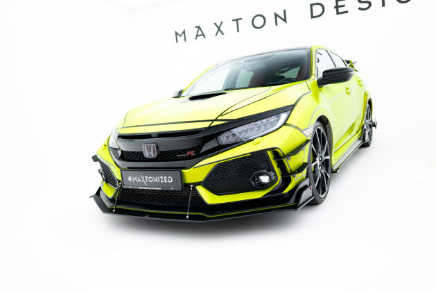 Frontlippe passend für Honda Civic Type-R Mk10 / Mk10 FL schwarz matt