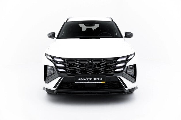 Frontlippe passend für Hyundai Tucson N-Line Mk4 Facelift schwarz Hochglanz