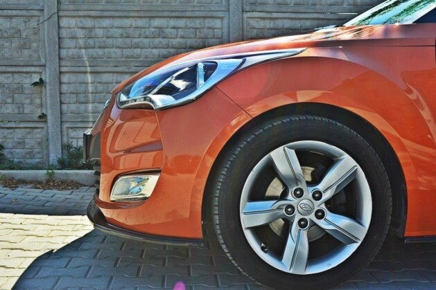 Frontlippe passend für Hyundai Veloster schwarz Hochglanz