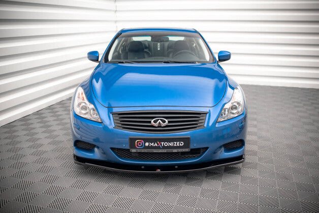Frontlippe passend für Infiniti G37 Coupe schwarz Hochglanz