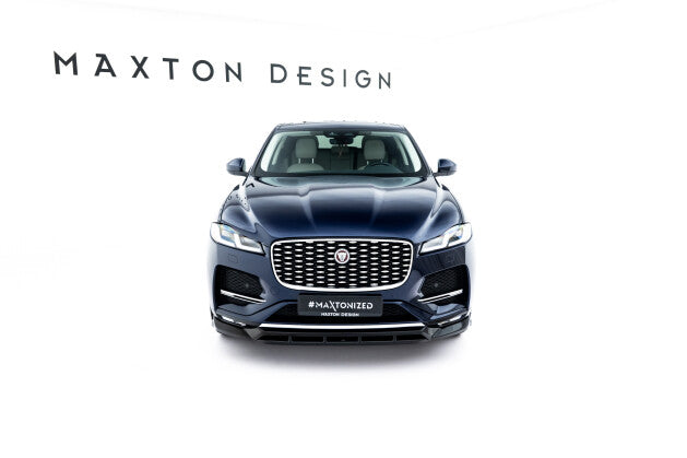 Frontlippe passend für Jaguar F-Pace R-Sport Mk1 FL schwarz Hochglanz