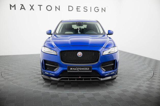 Frontlippe passend für Jaguar F-Pace R-Sport Mk1 schwarz Hochglanz